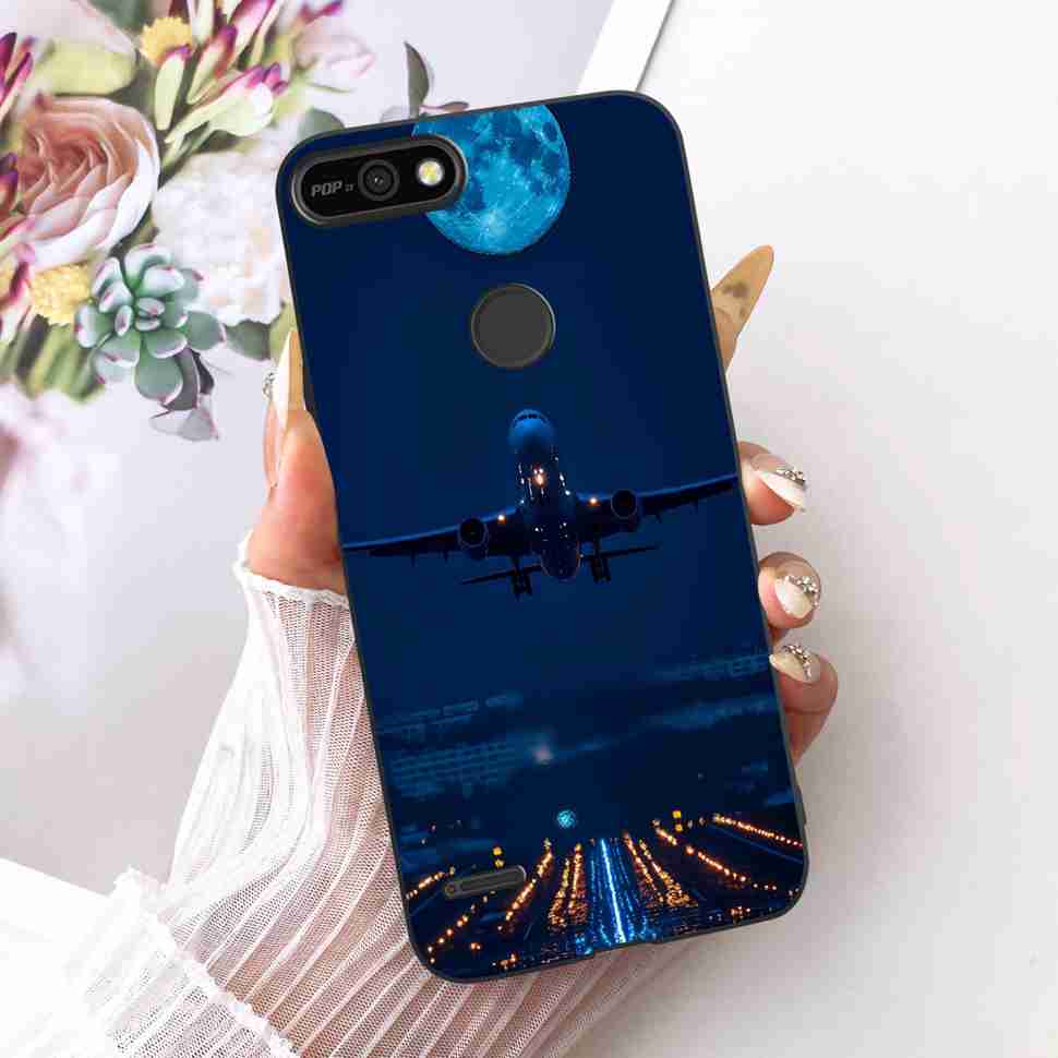 For Tecno Pop 2 F B1c Case Cartoon Lion Butterfly Silicone TPU Black Cover For Tecno Pop 2F POP 2F 5.45" Phone Cases Coque