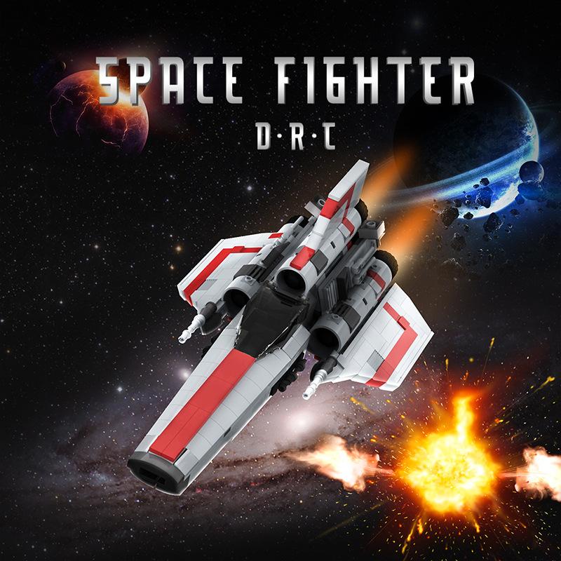 Hot Battlestar-Galacticas Colonial Viper MKII Fighter Space Battleship Robotechs Spaceship Building Blocks Toys Kids Adult Gifts