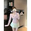 Plus Size Lace Patchwork Long Sleeve T-shirt for Women - Slimming Autumn/Winter Top