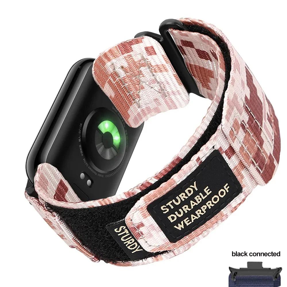 Nylon Loop Strap For Redmi Watch 5 4 Sport Bracelet Interchangeable Wristband For Xiaomi Mi Band 9/8 Pro Adjustable Watch Strap
