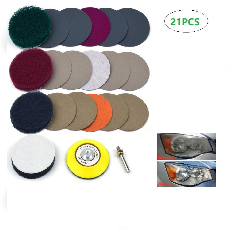 Drill Adapter Headlight Repair Kit Polishing Rotary Tool 3 Inch Waterproof