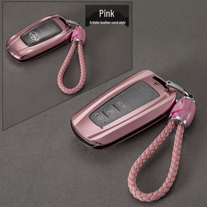 Toyota Key Case for Corolla, Camry, Avalon - Protective Metal Buckle Cover