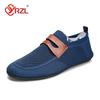 YRZL Round Toe Flat Shoes Solid Color Men Slip on Shoes Casual Breathable Comfortable Mens Mesh Loafer Shoes Outdoor Loafers Man