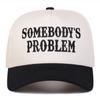 Unisex SOMEBODY'S PROBLEM Letter Embroidery Baseball Caps Spring Autumn Outdoor Adjustable Casual Hats Sunscreen Hat Sports Cap