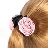 Hair Clip Roes Flower Shape Sturdy Elegant Rose Flower Hair Claws for Gift