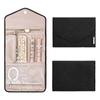 1Pc Roll Foldable Jewelry Case Travel Jewelry Organizer Portable For Journey Earrings Rings Necklaces Brooches Storage Bag