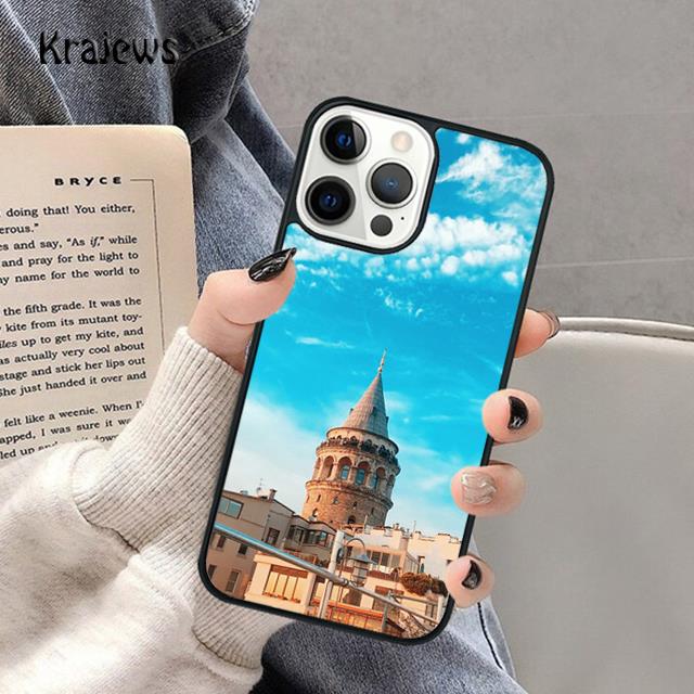 Turkey Istanbul Scenery Building Soft Phone Case For iPhone 17 Air 16 15 14 Max Plus 11 12 13 Pro Max Phone coque Fundas