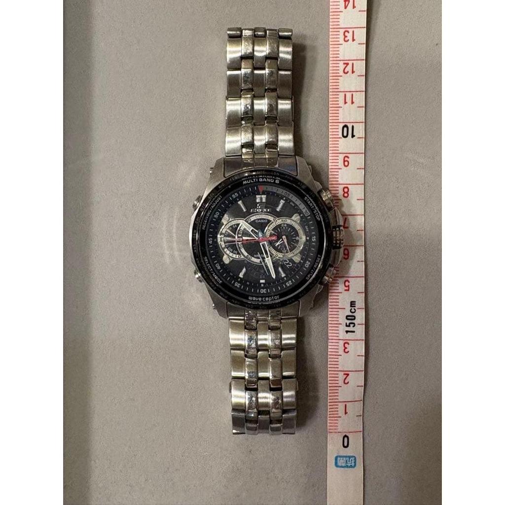 Used CASIO EDIFICE MULTI BAND 6 Wristwatch Radio Solar
