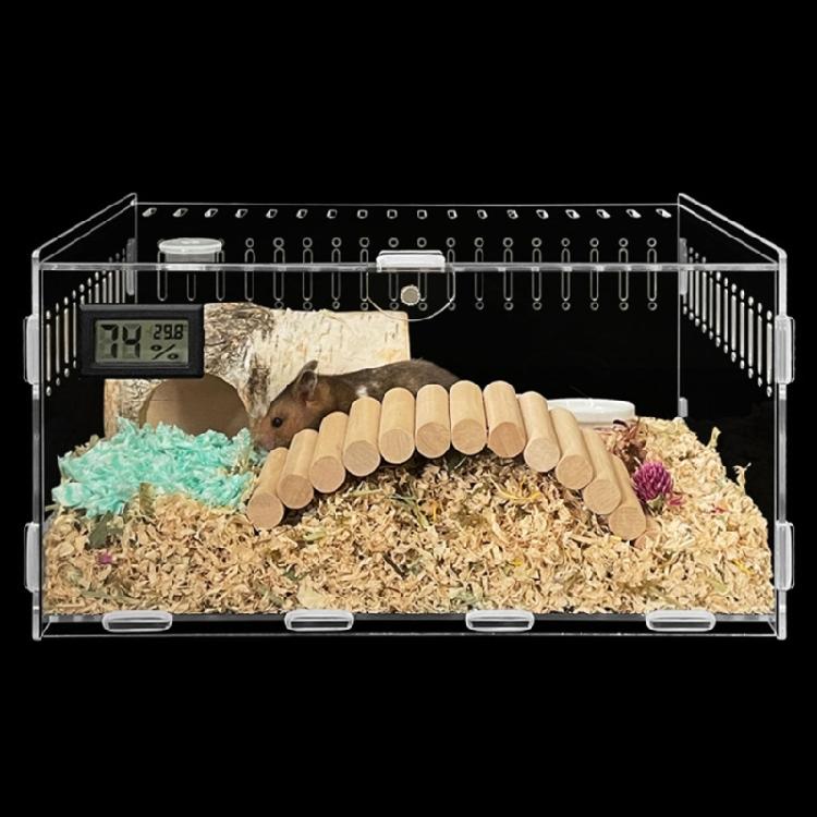 Reptiles Feeding Box Acrylic Breeding Case Clear Insect Mini Habitat