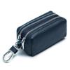Echte Leder Auto Schlüsselbörsen Mode Schlüsselhalter Hausmeister Schlüssel Organizer Doppelreißverschluss Schlüsselanhänger Etui Schlüssel Tasche Münzbeutel