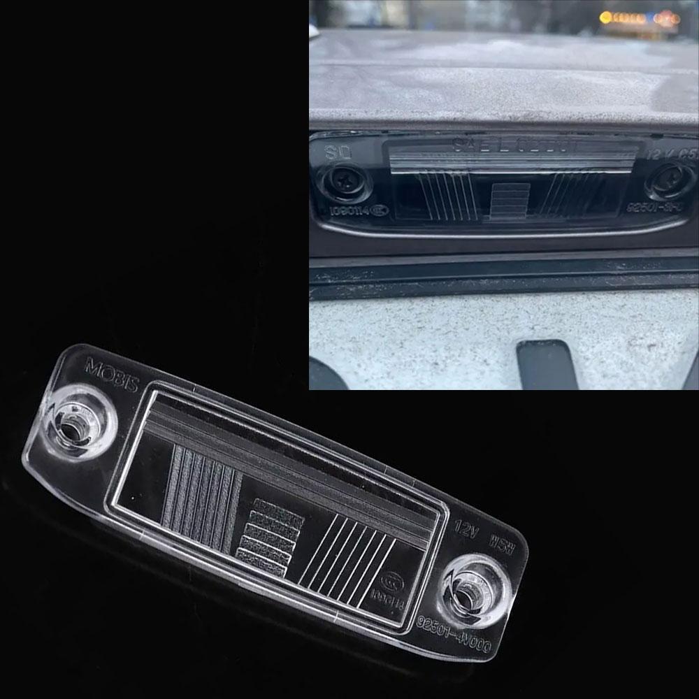 1pc Car Rear License Plate Light LENS Replaceable Tail Lamp Cover Auto Accessories for Kia Sorento 2011 2012 2013 925102P000
