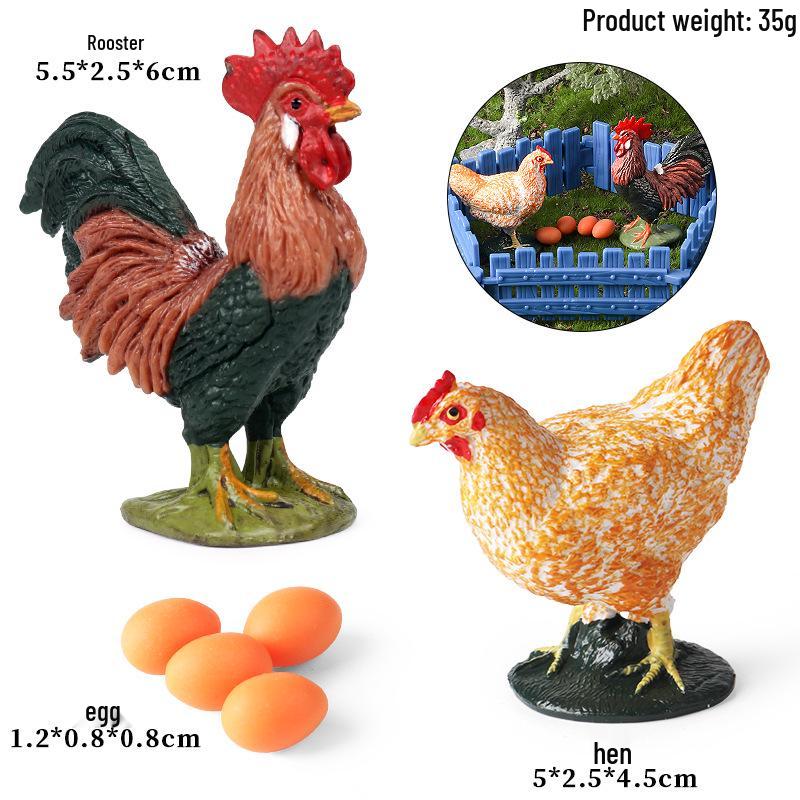 Farmer & Breeder Figure Set - Police Officer, Veterinarian, Plow Worker Toy Ornaments for Kids