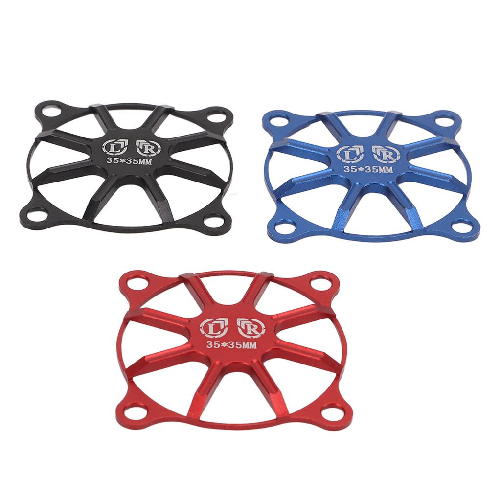 3pcs RC Fan Cover 35mm CNC Machining Vivid Practical Aluminum Alloy Light Weight RC ESC Cooling Fan Cover