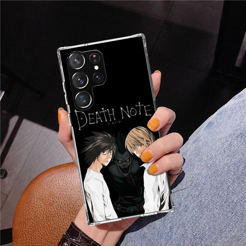N-Note D-Death Anime Ryuk Phone Case For Samsung Galaxy S24 S25 Edge S26 Ultra S23 S22 S21 Plus S20 FE + Personalized Print Cove