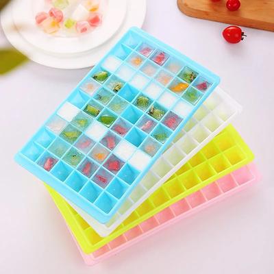 1pc/2pcs-Quick-Freeze, Space-Saving 96 Mini Cube Silicone Ice Tray - Foldable, Food-Grade Mold for Refreshing Summer Drinks
