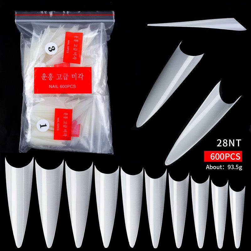 Nail Art French, Autocolant Complet și Autocolant Jumătate, Unghie Balerină, Unghie Țeavă de Apă, Vârf Picătură de Apă Piesă Unghie Pe Stoc