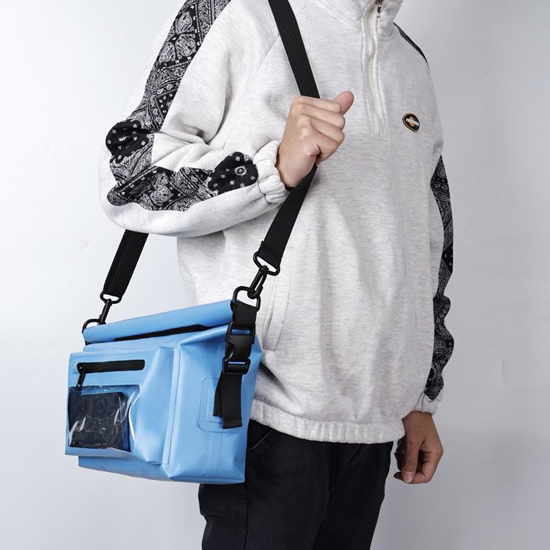 Vodotěsná venkovní taška ze síťoviny PVC: Ideální pro horolezectví, cyklistiku, rafting, pláž a plavání.