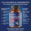Glucosamine And Chondroitin Supplement, With Vitamin C, Turmeric, Black Pepper