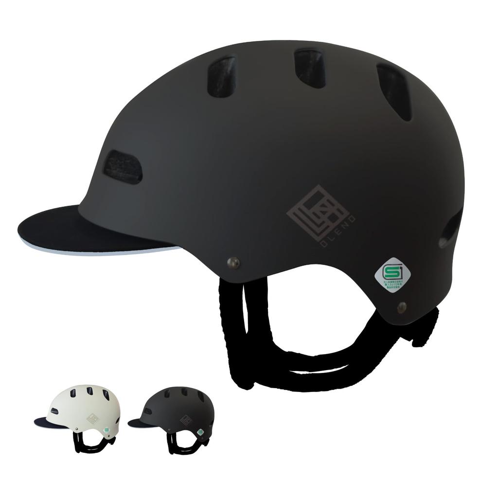 OLENO Adult Bicycle SG ABS Cap Adjustable Size Helmet, Standard, Ultra-Hard Material, M/L Sizes, Unisex, Style, (Charcoal Black, M)