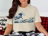 Comfort Colors The Great Wave off Kanagawa T-skjorte, Vintage japansk kunstdesign, Katsushika Hokusai Bølge T-skjorte, Havgrafikk Streetwear