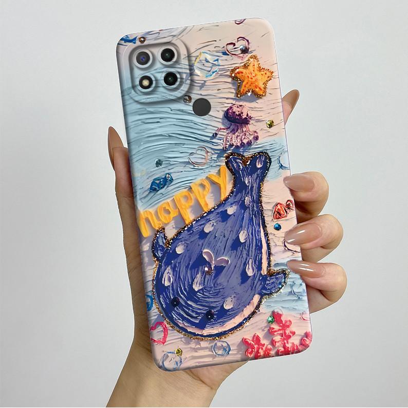 Phone Cases For Xiaomi Redmi 9C NFC 10A Fashion Butterfly Flowers Soft Silicone Back Cover For Redmi 9C Shockproof Coques Fundas