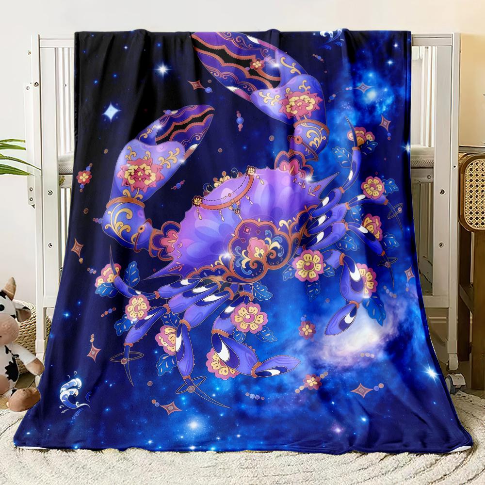 The Twelve Zodiac Signs Thin Blanket Bedrooms,living Rooms,sofas,offices,napping,camping,outings,girls' Gifts Custom Blanket