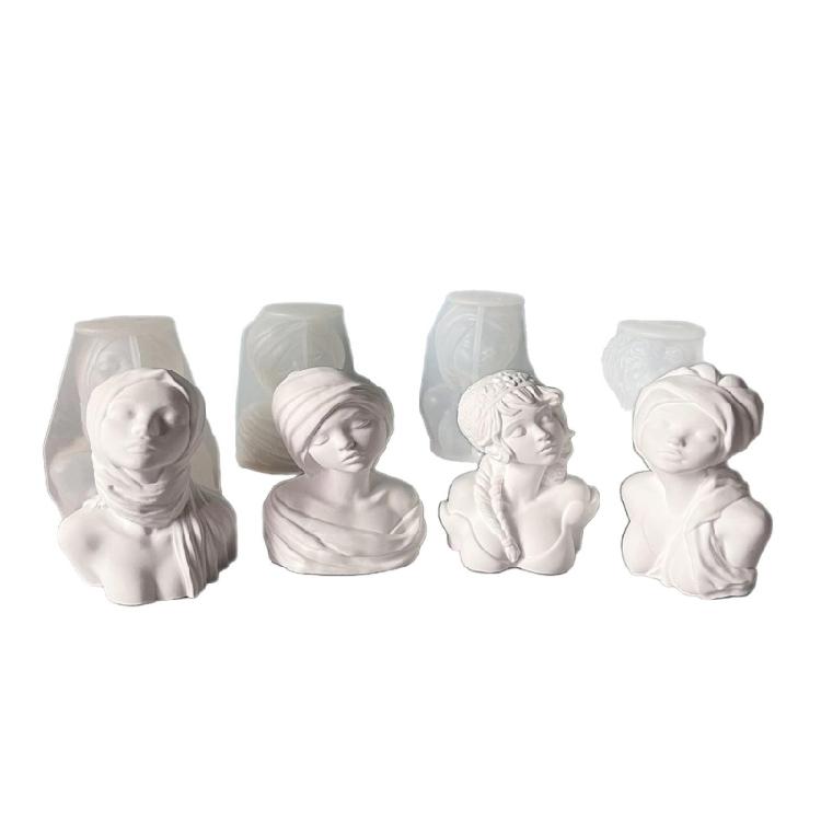 Female Figurine Silicone Molds for Candle Soap Goddess Statue Silicone Molds Gypsum Silicone Molds for Home Decoration