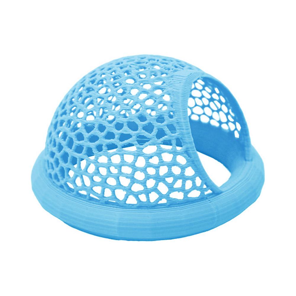 

Аквариумная плавающая пещера-укрытие для рыб и креветок 3-в-1: гамак, кормушка и место для отдыха для петушков и мелких водных питомцев синий