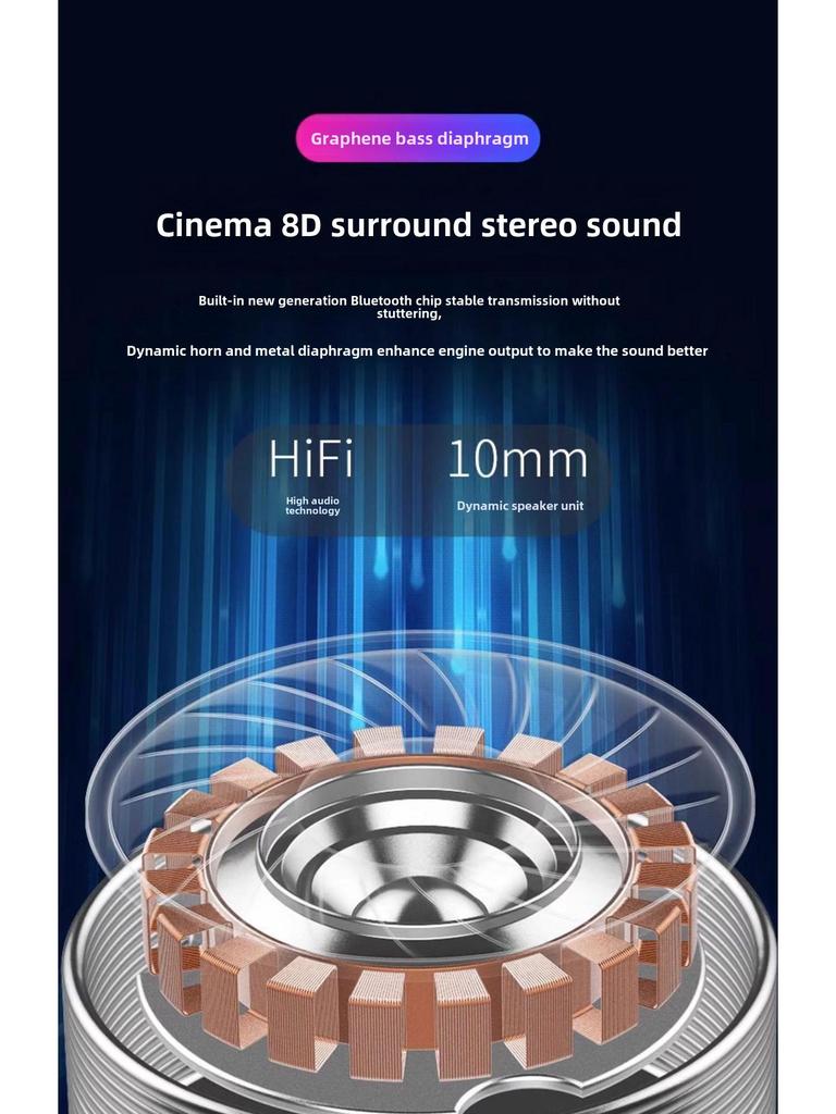 Auriculares Inalámbricos Bluetooth F9 con Reducción de Ruido: Diseño dual in-ear para deportes, música, juegos y rendimiento de baja latencia