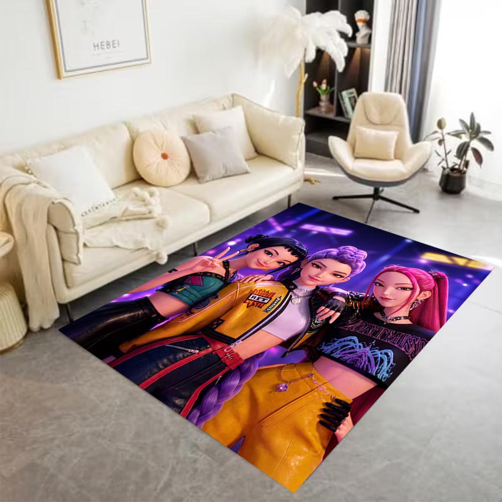 Future Fashion Icons Floor Rug Office Rug Design for Dining Room Playrooms Dormitory Kitchen Anti-slip Rug Decorate Offices