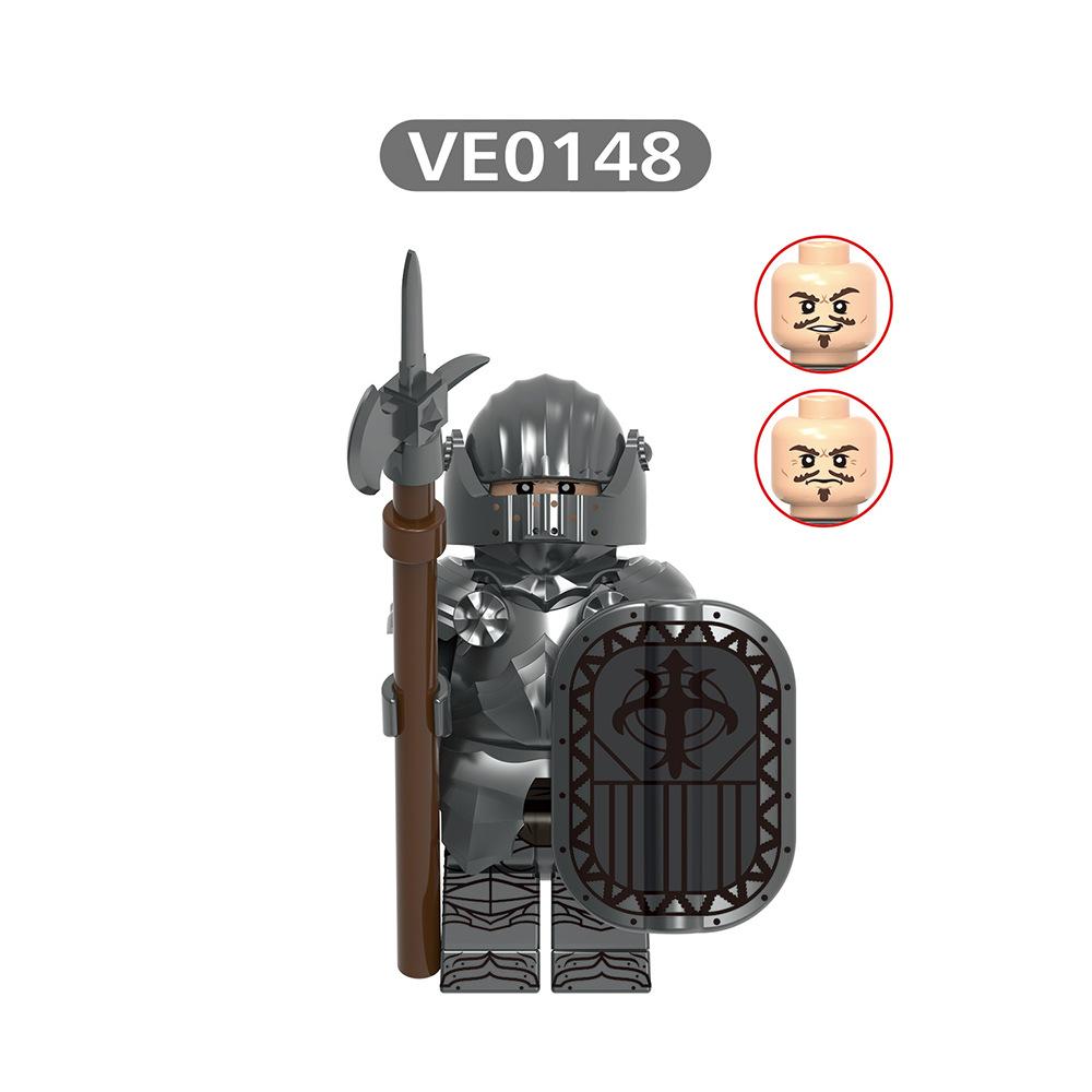 Medieval series soldier puzzle building block toy figurine-V1007