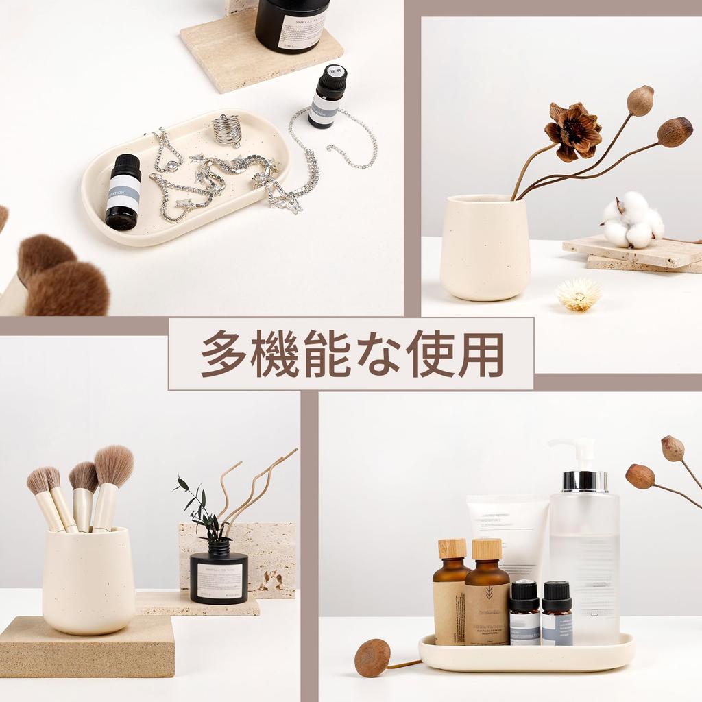 Juego Dispensador de Jabón Umlaca Cerámica Espuma Jabón de Manos Almacenamiento Cepillo de Dientes Lavabo Tipo Bomba Botella Recargable 320ml Accesorios de Baño Nórdico