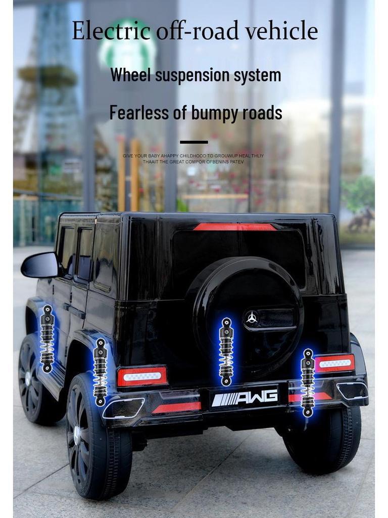 Mercedes-Benz G-Class Kids' Electric Off-Road Car with Remote Control, Suitable for Boys and Girls - Large Four-Wheel Drive, Ride-On Vehicle.