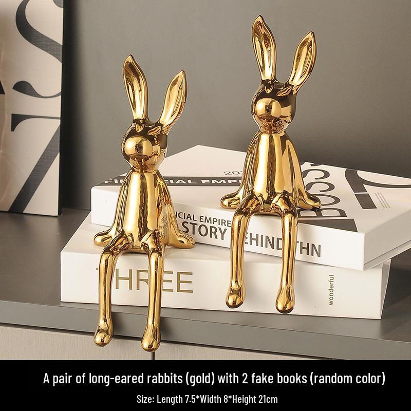 Charming Rabbit Ornaments for Home Décor: Perfect for Living Rooms, Entryways, TV Cabinets, Wine Cabinets, Offices, and Model Rooms