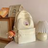 Schoolbag student schoolbag female, new Japanese ins college style simple backpack, cute versatile large-capacity backpack
