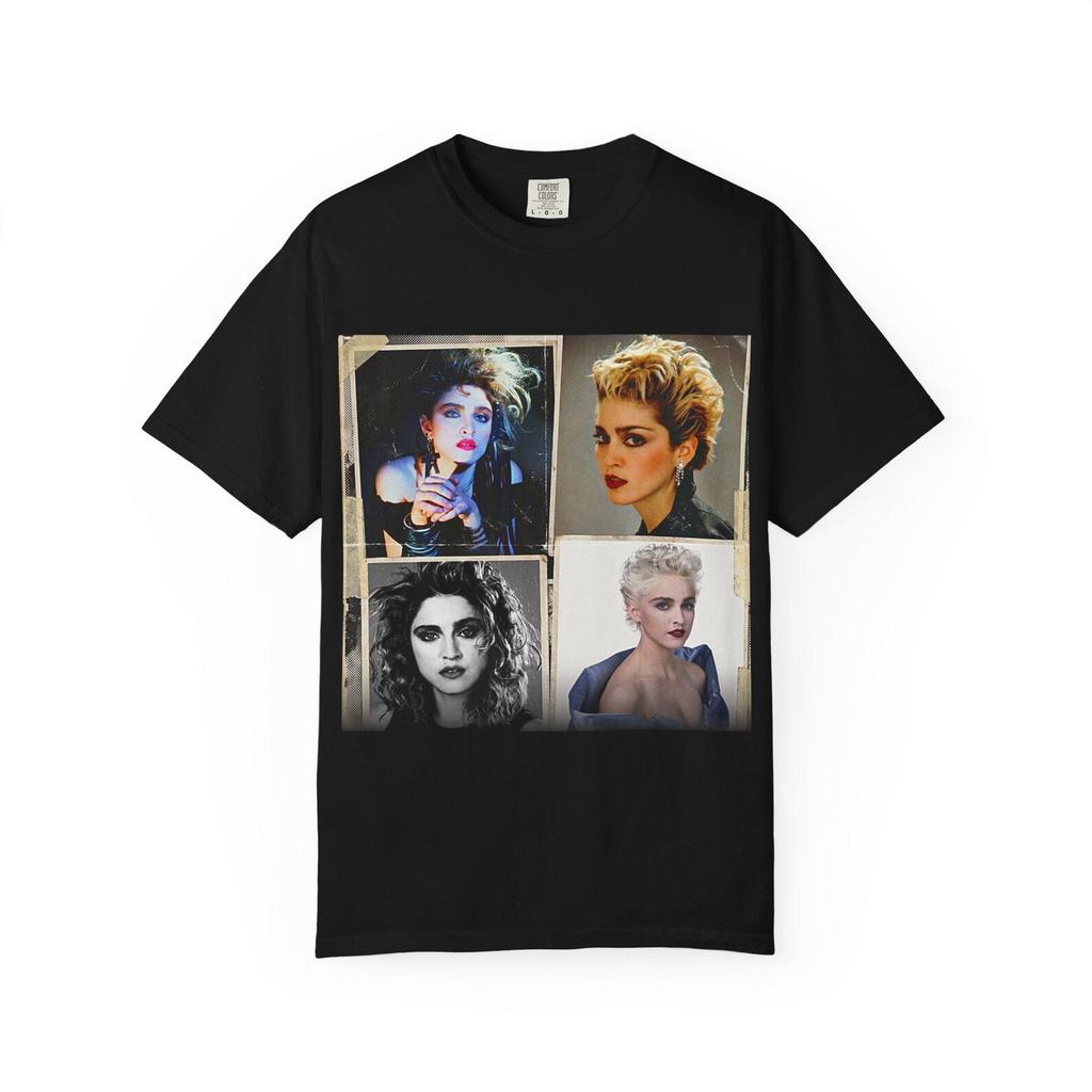 Madonna Material Girl Vintage T-Shirt Black Tee