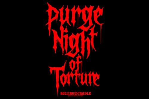 New Japan Pro-Wrestling HOUSE OF TORTURE x ROLLING CRADLE PURGE NIGHT OF TORTURE T-shirt, size L (6928104402)