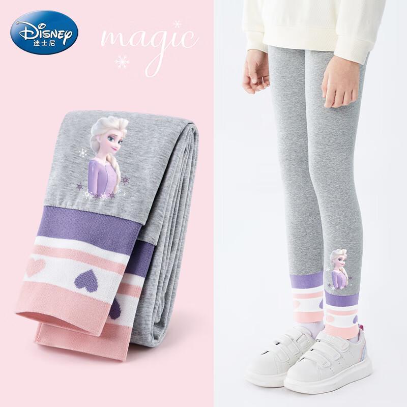 Disney Girls Elsa Print Spring Autumn Leggings 140