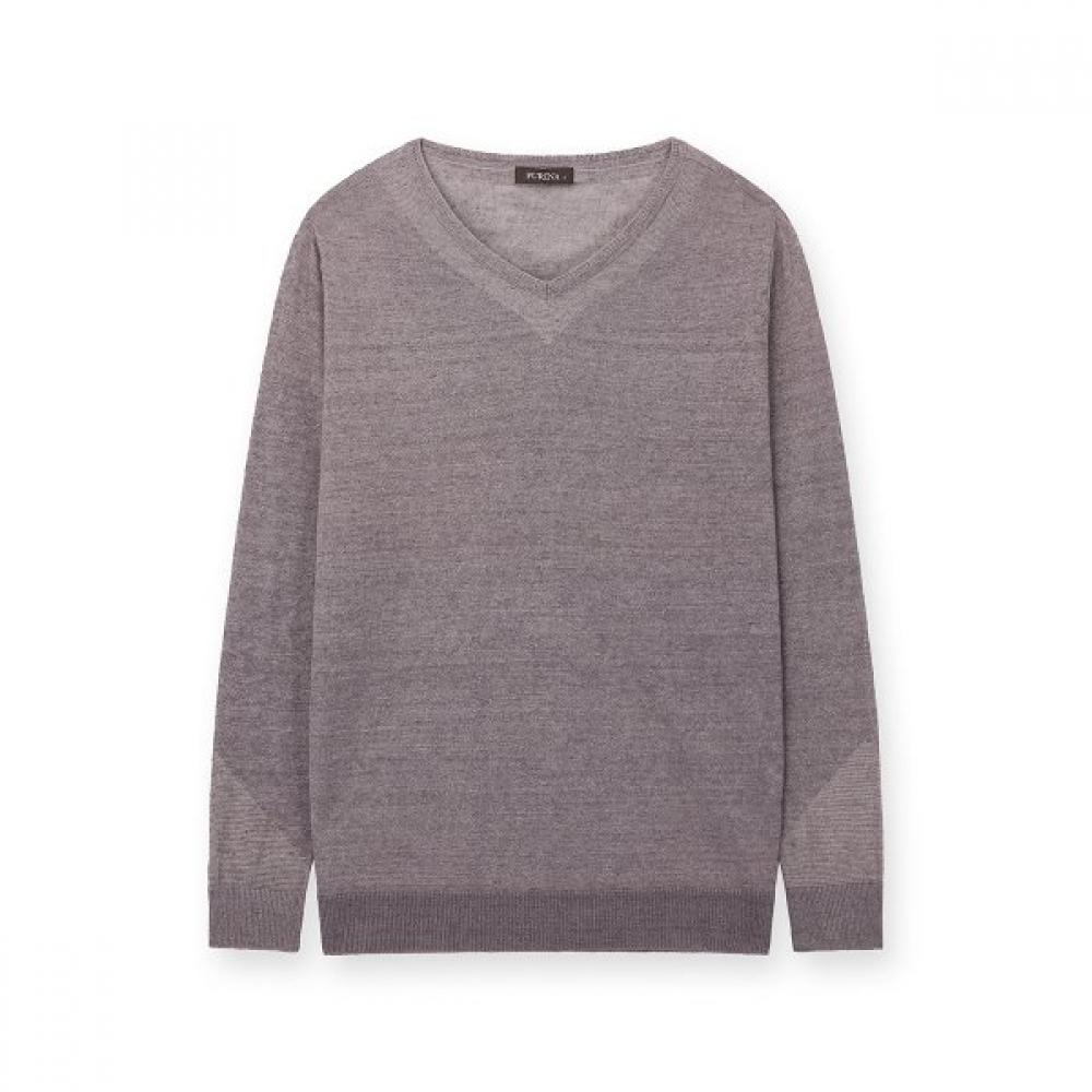 Furina V Neck KniT T shirT My Linen violet/S (85)
