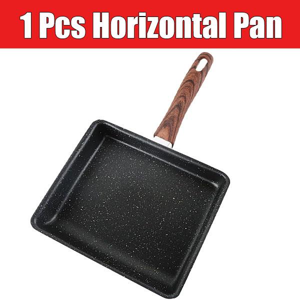 Japanese Omelette Pan Nonstick Tamagoyaki Egg Pan Cast Iron Square Small Kitchen Frying Pan Omelets Steak Camping Cooking Pan