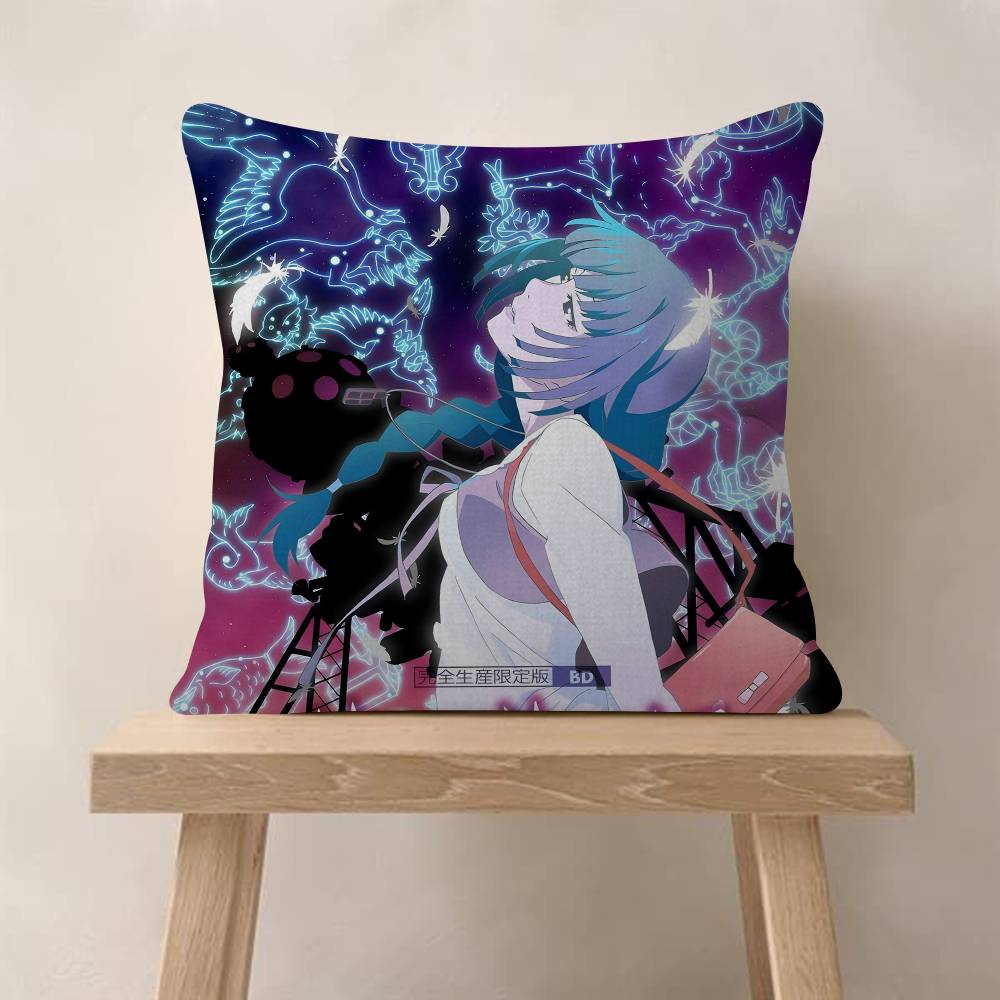 Monogatari Poster Classic Vintage 4545cm Cushion Cover Pillow Cover Decor Pillowcase Home Pillowcase For Couch Pillow