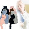 Adorable Plush Cat Design Water Injection Hot Water Bag Soft Durable Pvc Material For Cozy Warmth