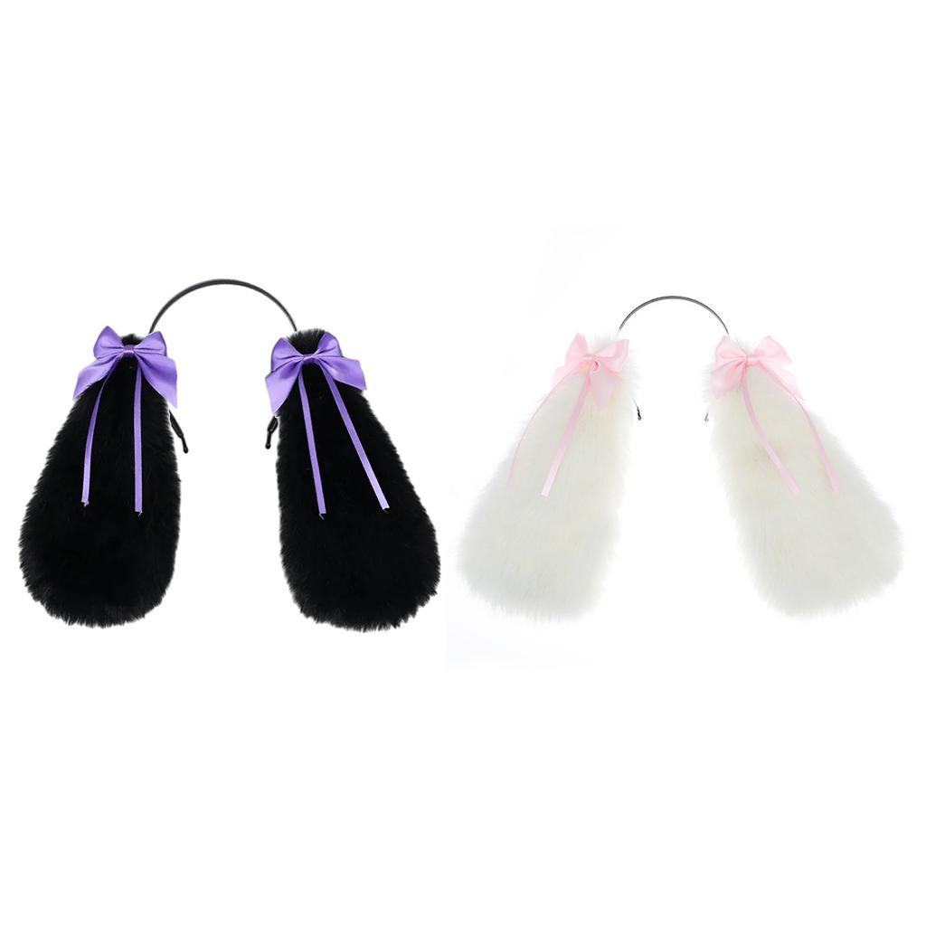 Furry Rabbit Hair Hoop Cosplay Anime COSPLAY Halloween Cartoon Role Playing Fursuit Prom Party Live Show Accessories