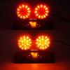 Motorcycle LED Tail Light Integrated Brake Turn Signal With License Plate Bracket For Honda Yamaha Universal 12V Rear Light