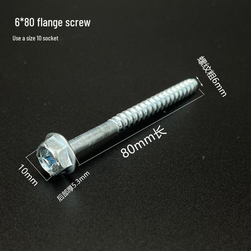 Hex Flange Phillips Self-Tapping Screw with Washer for Bathroom Cabinet and Washbasin