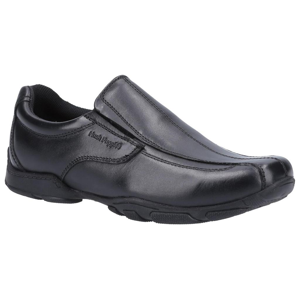 Hush Puppies Boys Elijah Leather School Shoes