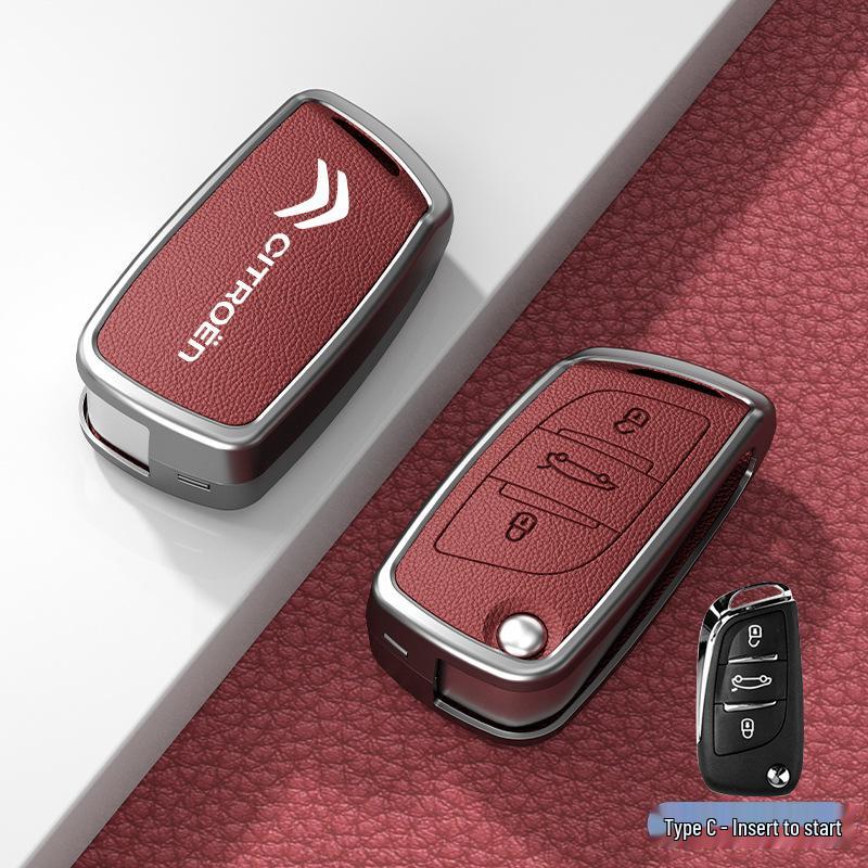Car Key Cover & Buckle for Citroen C3XR, C4L, Tianyi, C5, C4 Sega, Elysee, C6 Models