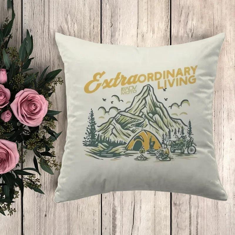Pillow Camping Cushion Covers for Bed Pillows Car Decoration Sofa Cushions Pillowcase Decorative Pillowcases Pilow Cases