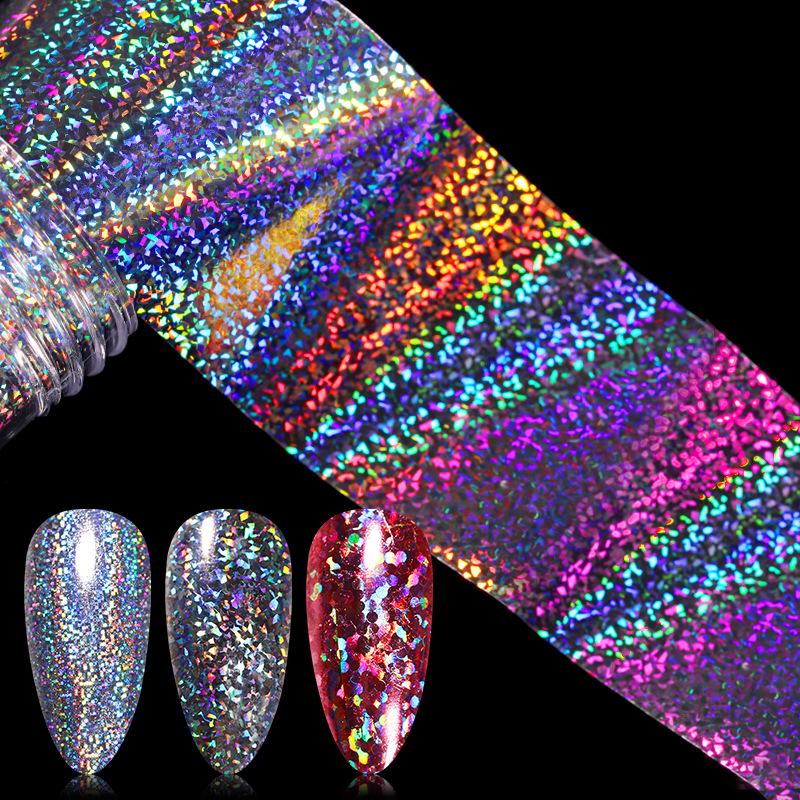 1Pcs Nail Sticker Star Paper Transfer Kit Bottled Laser Nail Sticker Starry Nail Paper Nail Art Accessories