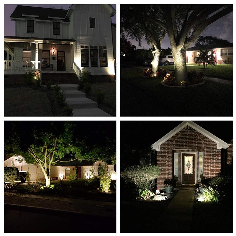 Solar-Gartenhof-Scheinwerfer - Outdoor-Landschafts- und Rasendekorationsleuchten